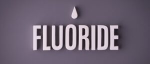 gray fluoride banner with water drop