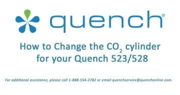 Quench CO2 program for carbonated water machines