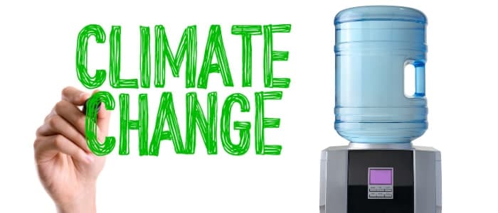 5-gallon water jug around climate change