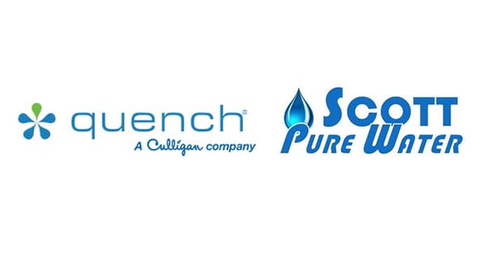 Quench and Scott Pure Water logo