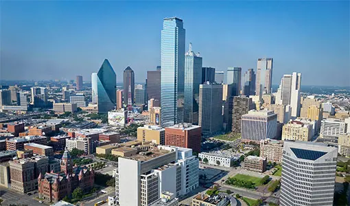 Dallas, TX city skyline
