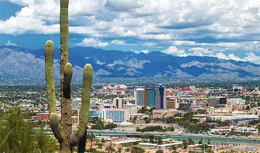 Tucson city skyline