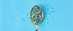 spoon with microplastics in it