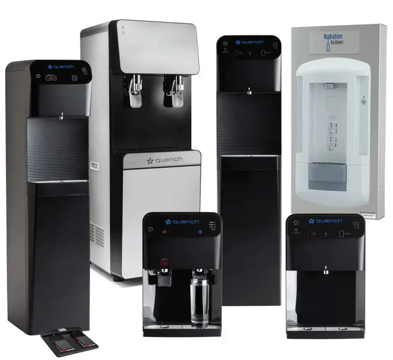 Quench family of touchless water coolers