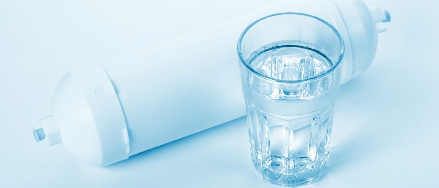 Water filter and water glass