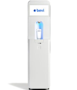 Standup bevi w front ways water glass
