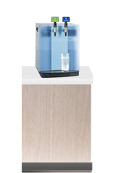 Quench 575 sparkling water machine on a countertop