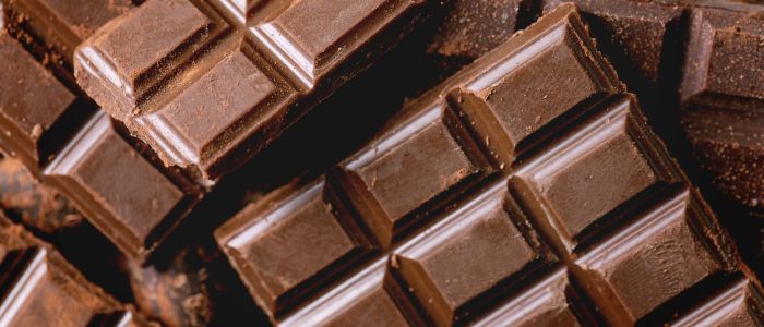 bars of dark chocolate